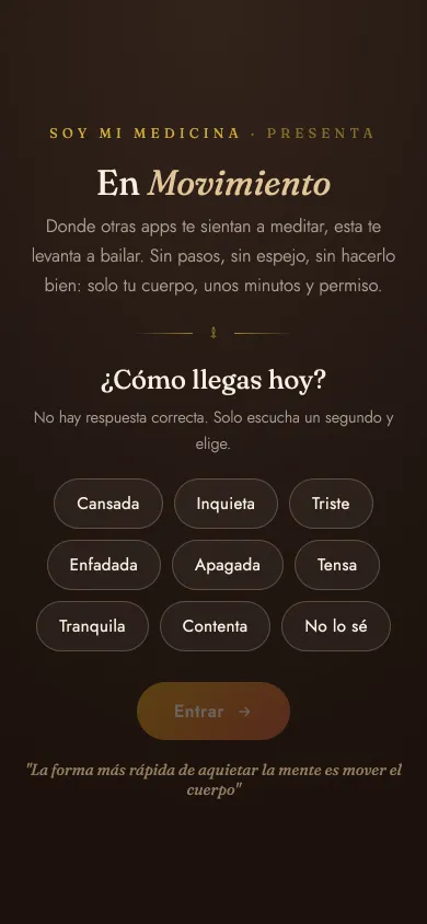 App En Movimiento de danza consciente